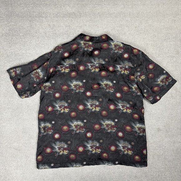 Vintage Dragonfly Shirt Y2K Men Large Rayon 2000 Planets Short Sleeve NASA Space - Picture 5 of 15